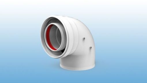 Imagen de Codo Coaxial 60/100 90º Mh 610-90Mhp1 Fig