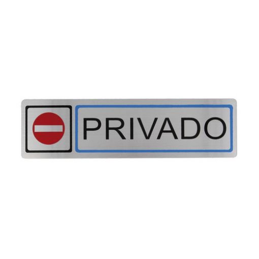 Imagen de Placa Símbolo 67 Acero Inoxidable Mate