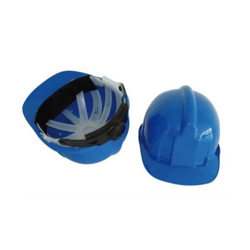 Imagen de Casco Ruedas Azul Construccion