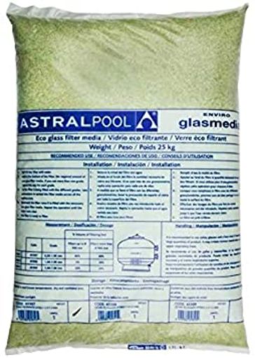 Imagen de Saco 25 Kg Vidrio Eco Filtrante G3 3-7 Mm 57013 