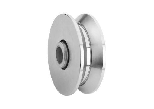 Imagen de POLEA CANAL ANGULO  V  398 INOX AISI 303 100V