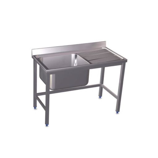 Imagen de FREGADERO 1 CUBETA L7DERECHO INOX 1200X850X600MM