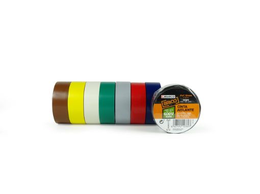 Imagen de Cinta Aislante Pvc Miarco Brico Blanca 19 Mm X 20 