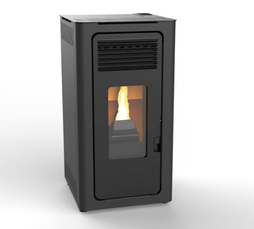 Imagen de Estufa Pellet Negra 10KW Audax Cabel