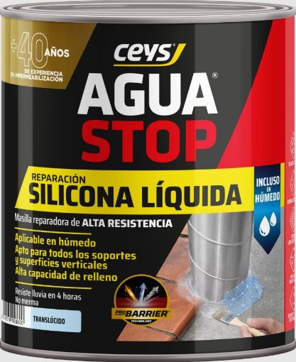 Imagen de AGUASTOP SILICONA LÍQUIDA TRANSPARENTE 750 G 902860 CEYS