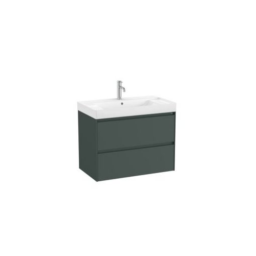 Imagen de MUEBLE+LAVABO ONA UNIK 80 2C VERDE A851691513 ROCA
