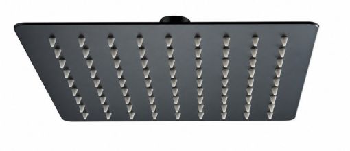 Imagen de ROCIADOR DE DUCHA CUADRADO 30 × 30 CM NEGRO MATE