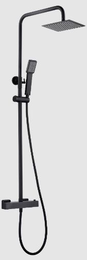 Imagen de COLUMNA DE DUCHA TERMOSTÁTICA ART NEGRA BTAR025/NG IMEX