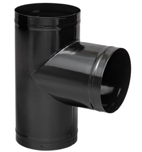 Imagen de TE 90º 250 MM NEGRA 025016 PRACTIC