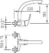 Imagen de Grifo Fregadero Panam 96067