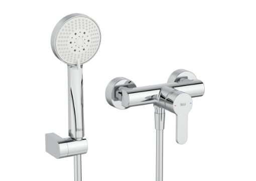 Imagen de GRIFO MONOMANDO DE DUCHA L20 ROUND CROMADO A5A209HC00 ROCA