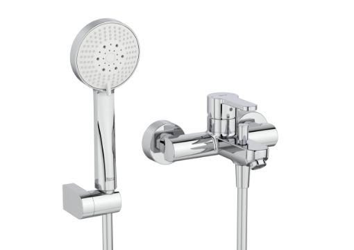 Imagen de GRIFO MONOMANDO DE BAÑO-DUCHA L20 ROUND CROMADO A5A019HC00 ROCA